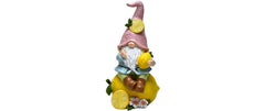 Dameco | Dekofigur Gartenwichtel Lemon | Polyresin, 14x13x24 cm (BxTxH)
