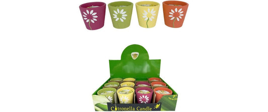 Dameco Citronella Kerzen im Eimer, 4er Set