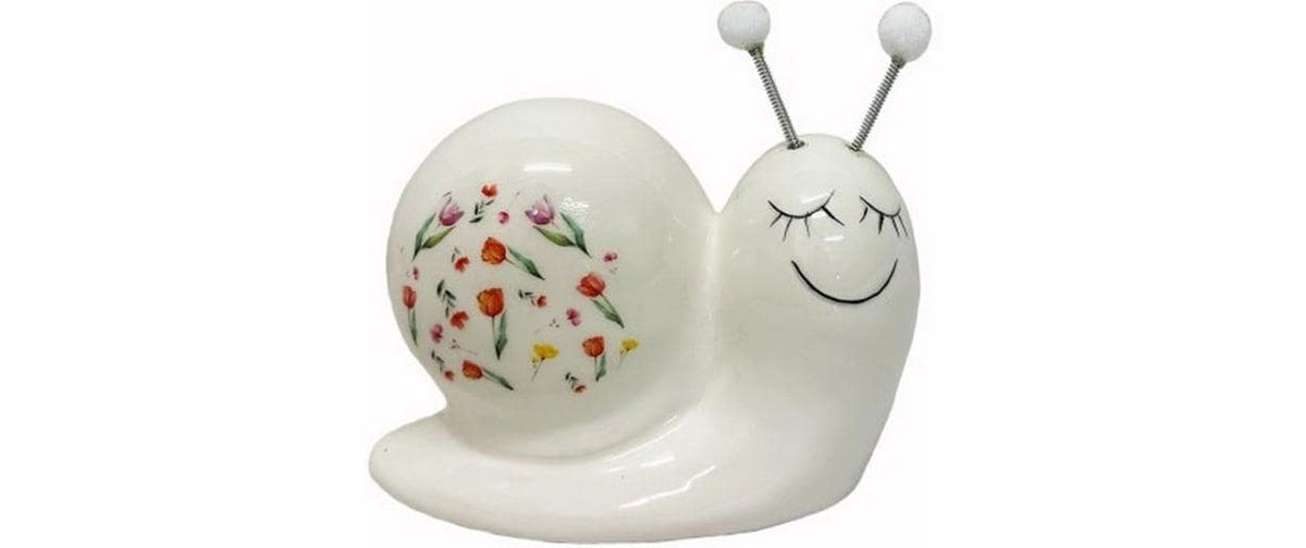Dameco Aufsteller Schnecke mit Blumenmuster