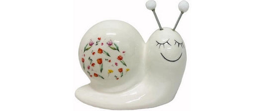 Dameco Aufsteller Schnecke mit Blumenmuster