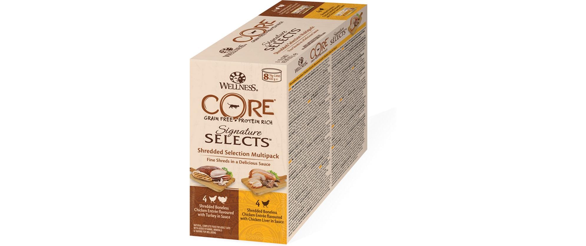 Wellness Core Cat Shredded Select. 8x79g