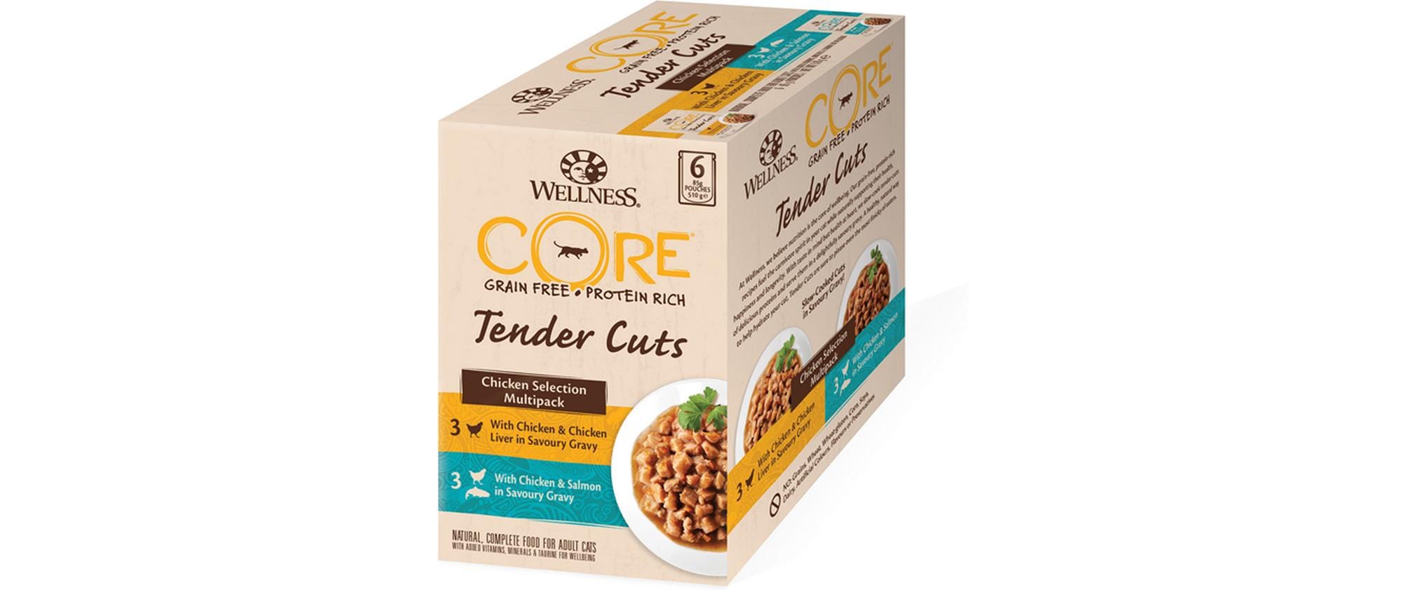 Wellness Core Cat Huhn Selection 6x85g