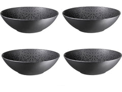 Mäser | Schüssel Tiles | 4 Stück, 24 cm, Schwarz