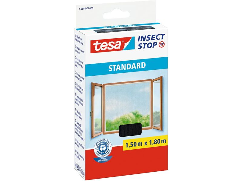 tesa | Insect Stop STANDARD Fenster | Anthr. - 1,5 m x 1,8 m