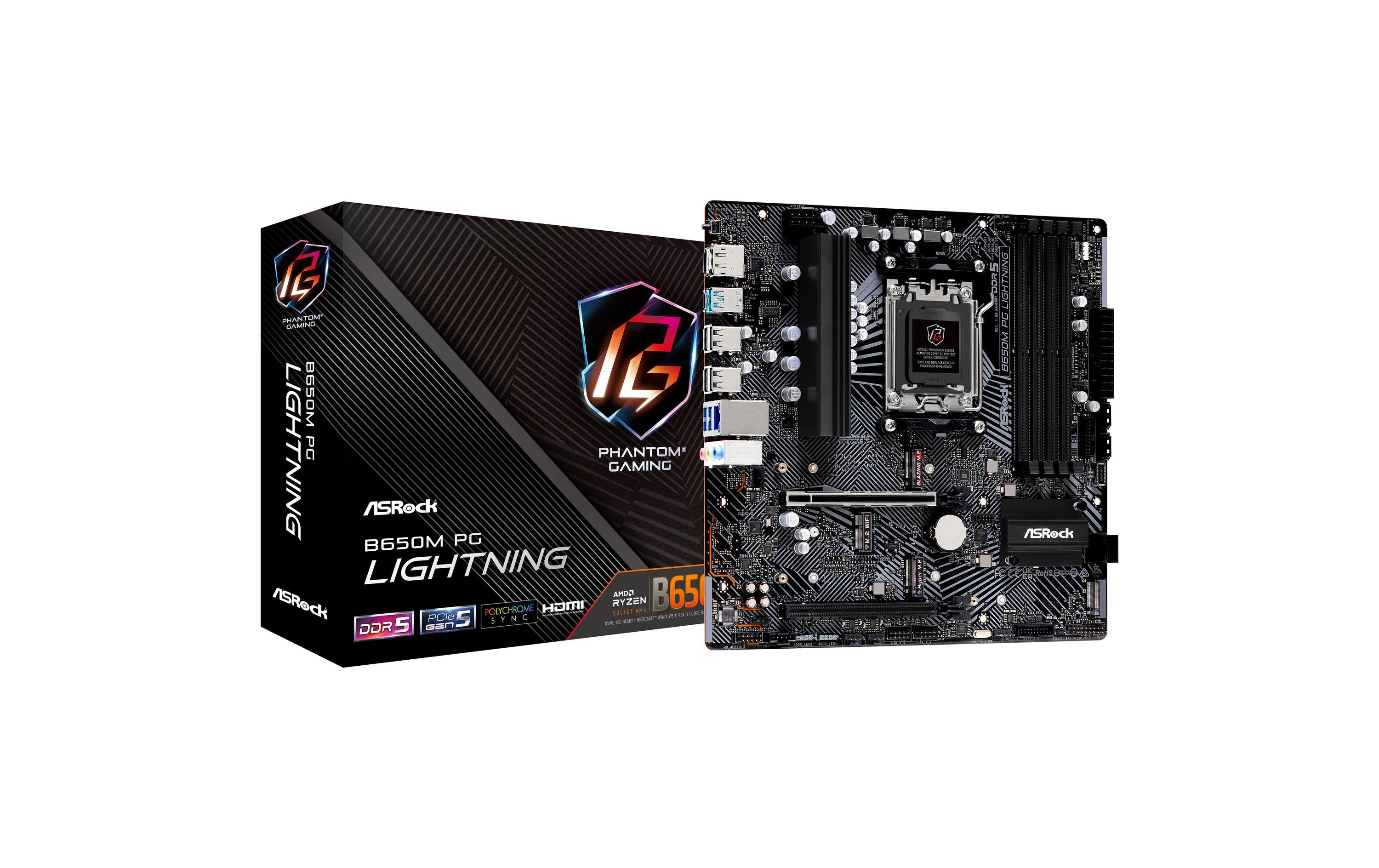 ASRock B650M PG LIGHTNING, µATX, AM5