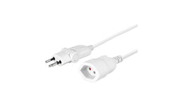 Klappstecker-Verlängerungskabel, 5m, ws