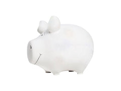G. Wurm | Sparschwein weiss | 12.5x9x9cm