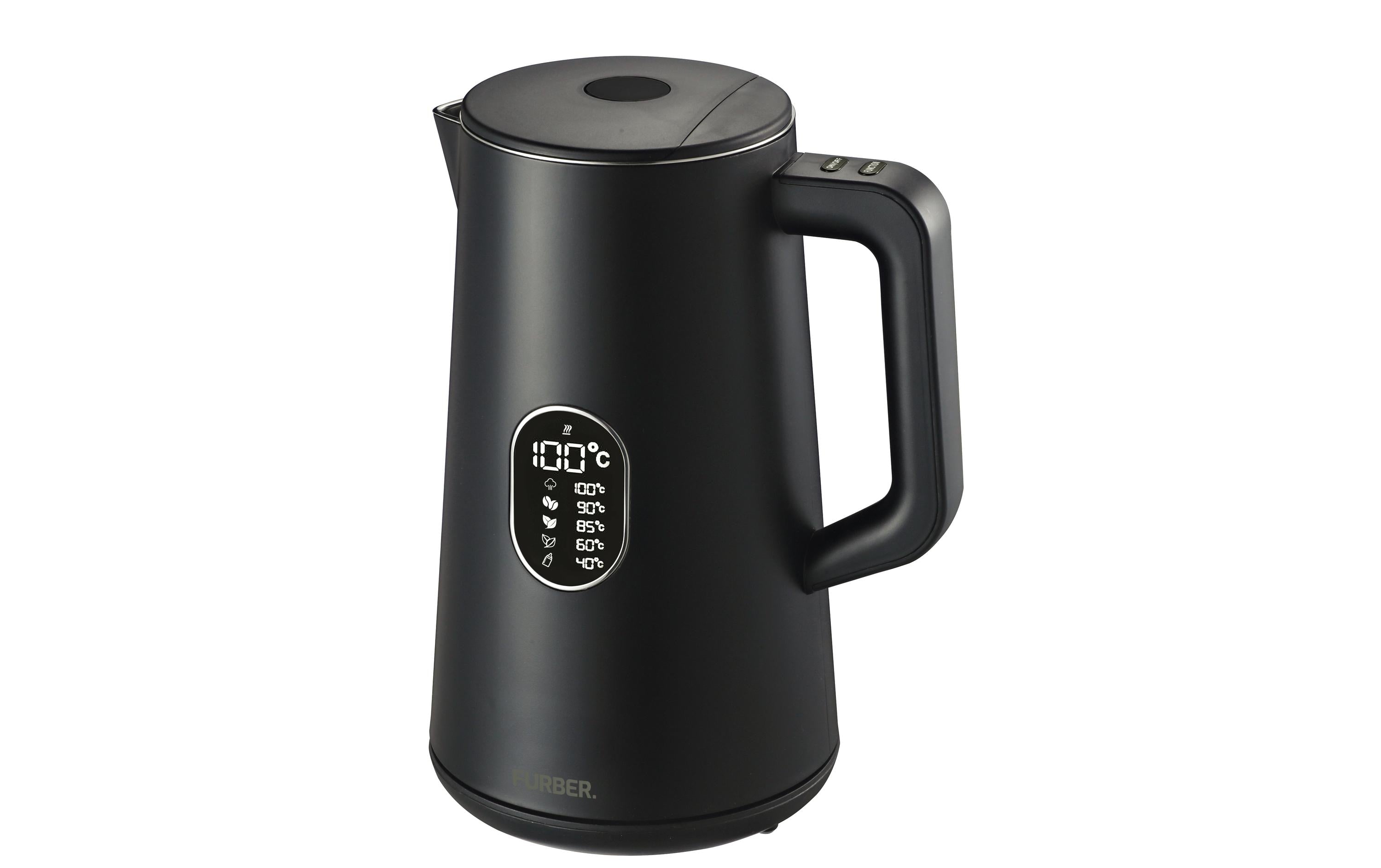 FURBER Wasserkocher Digital 1.5L Schwarz