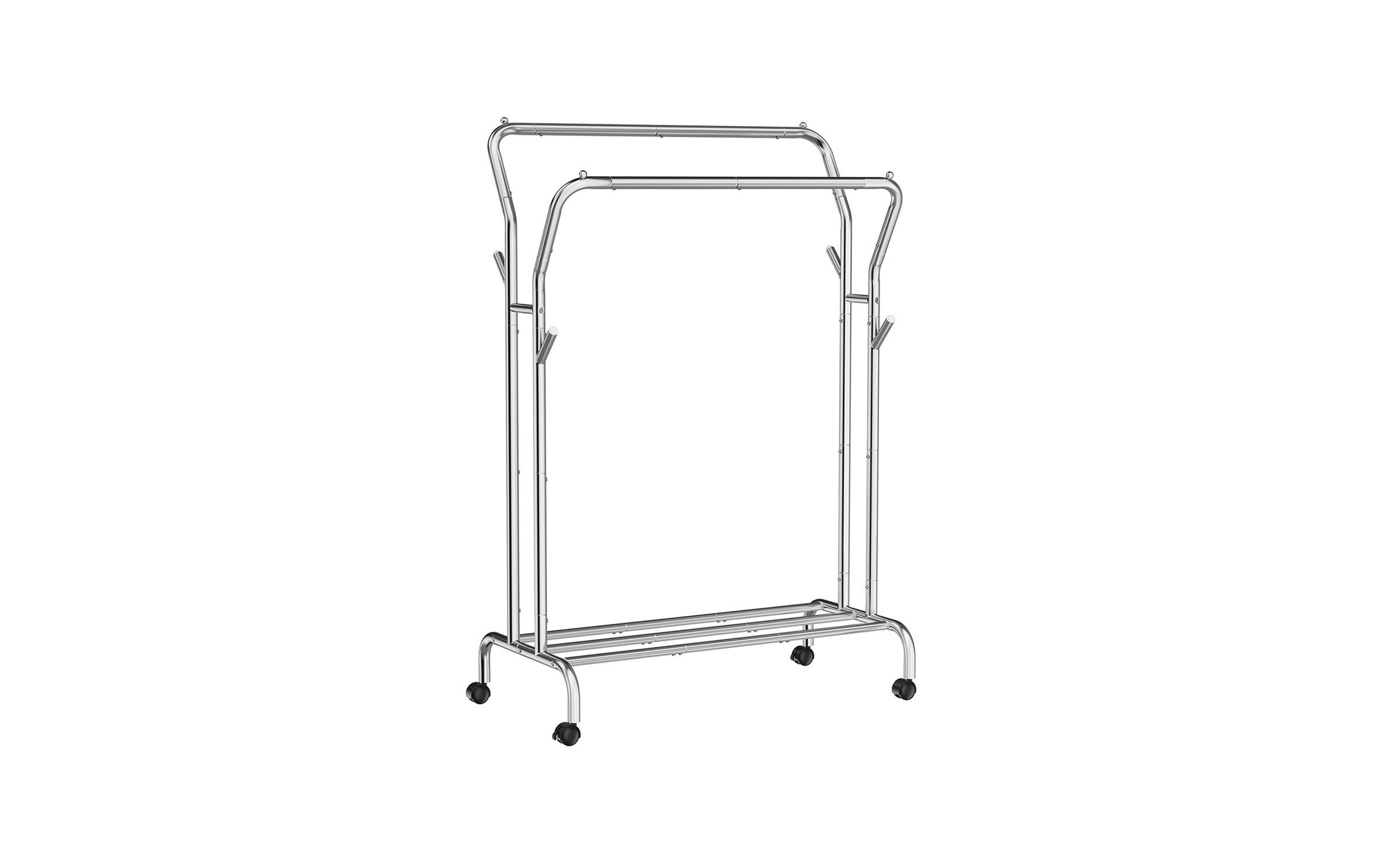 Songmics Kleiderständer mit Räder, Weiss