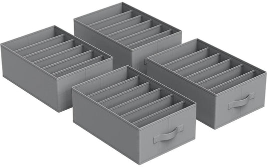 Songmics Aufbewahrungsboxen,4er Set, Grau