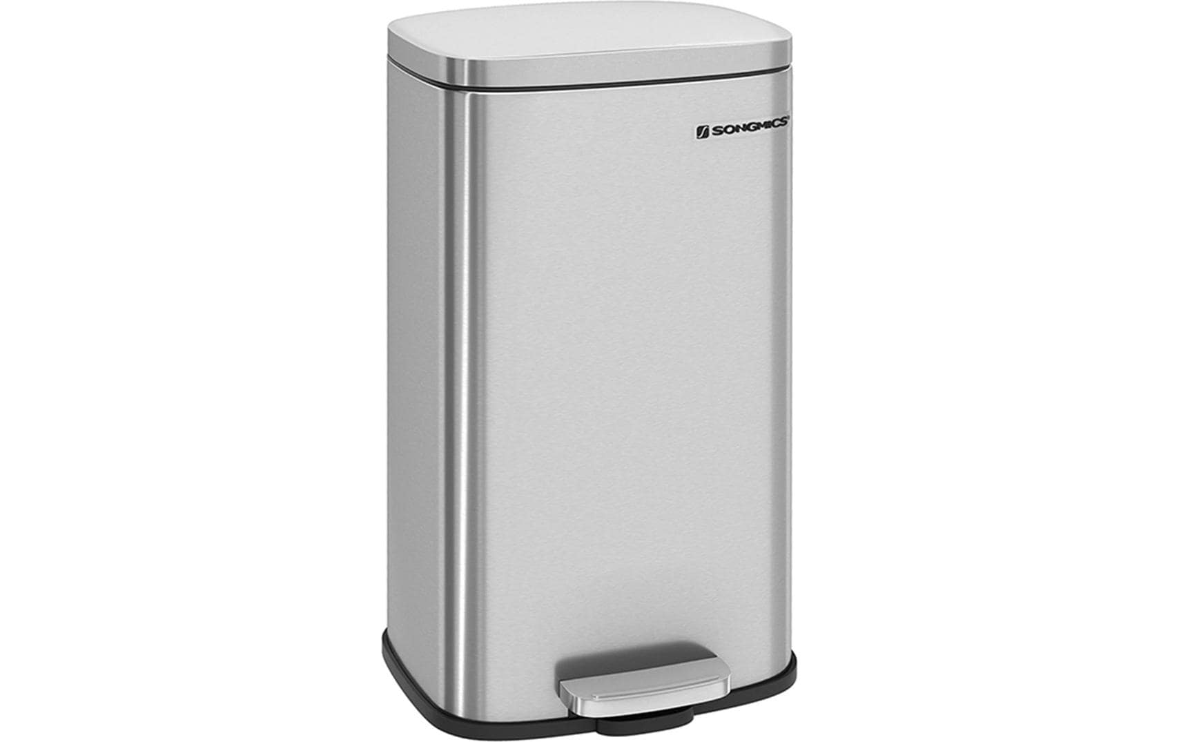 Songmics Treteimer Silber-Schwarz
