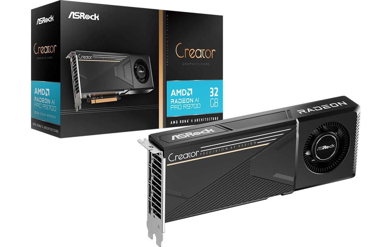 ASRock Creator Radeon AI PRO R9700 32GB