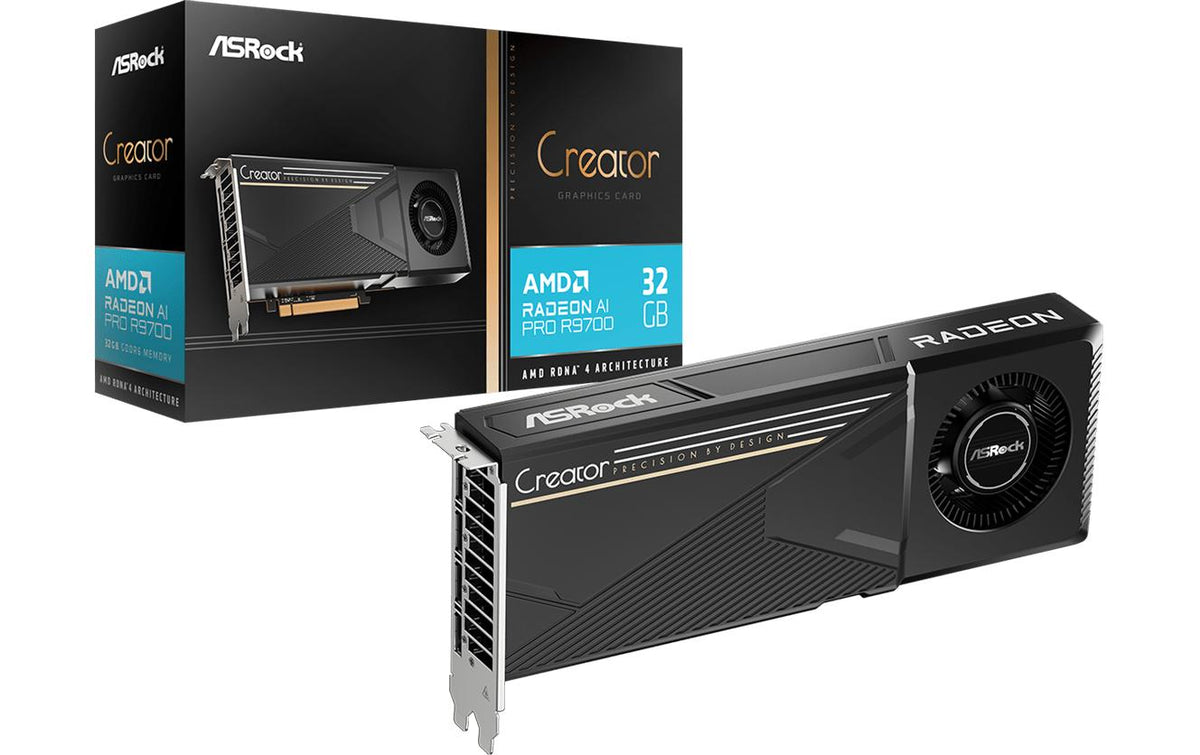 ASRock Creator Radeon AI PRO R9700 32GB