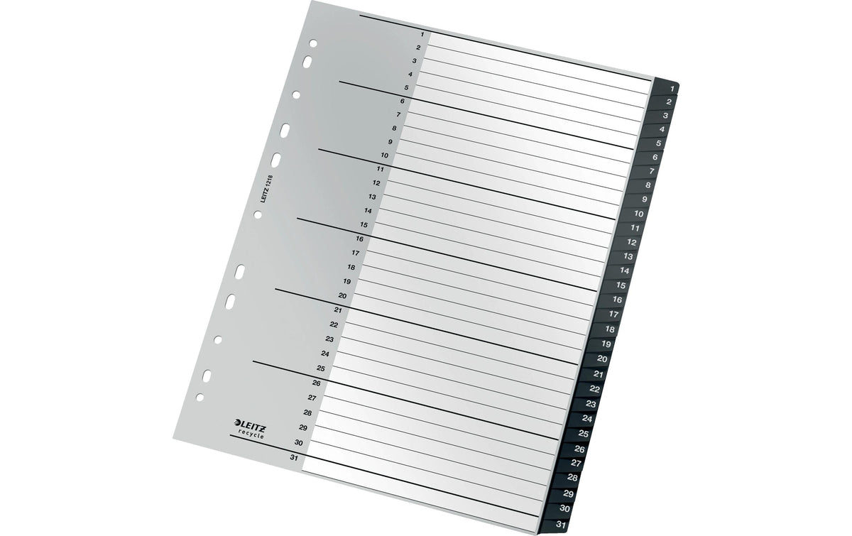 Leitz  Recycle PC-beschriftbares Register