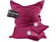 Lumaland | Sitzsack 380l weinrot | weinrot