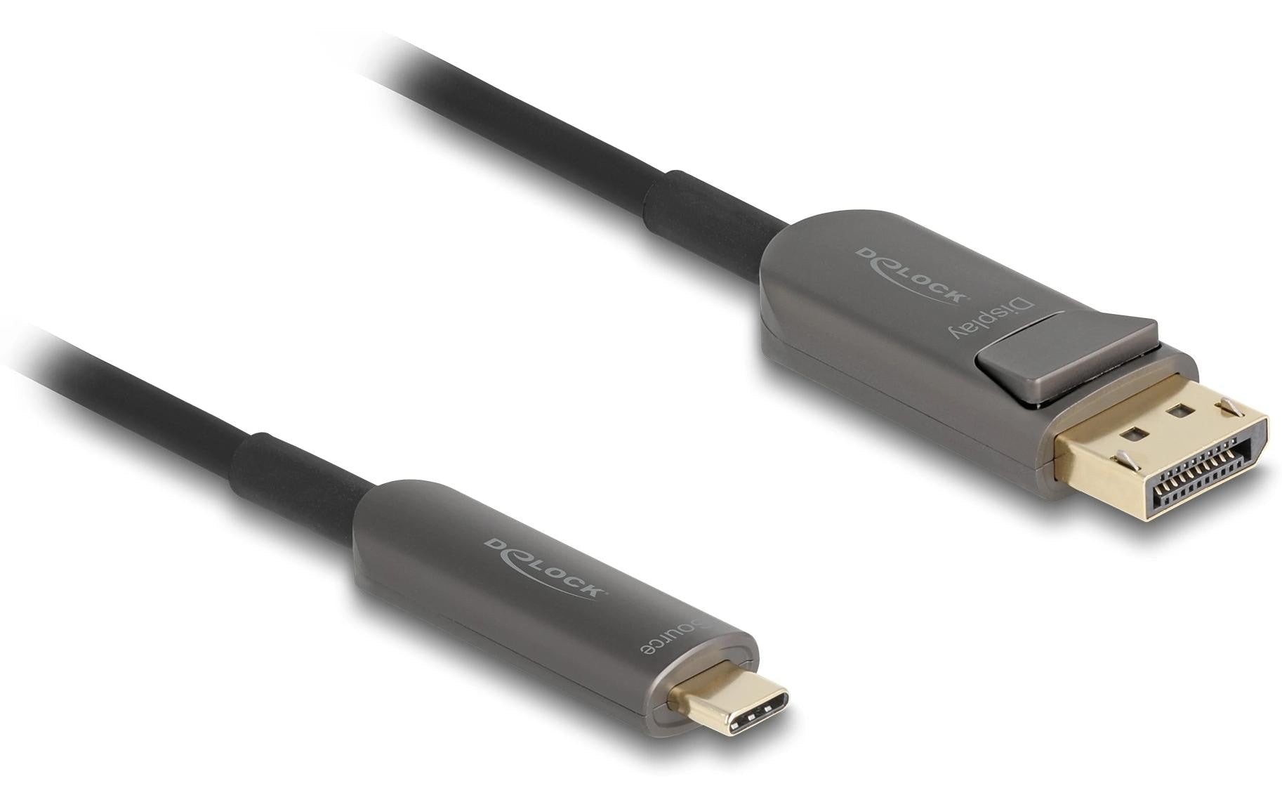 Delock USB-C - DisplayPort Kabel, AOC, 25m