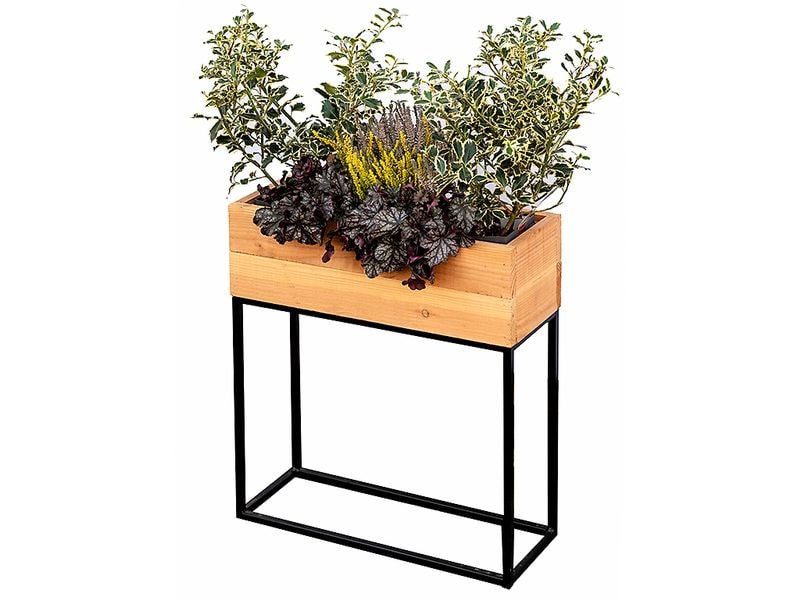 Innovesta | Blumenkasten mit Untergestell | 60x20xH70 cm