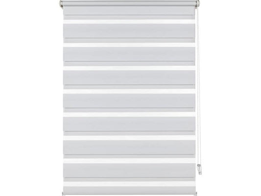Gardinia | Duo Klemmrollo 60x150 weiss | 60 x 150