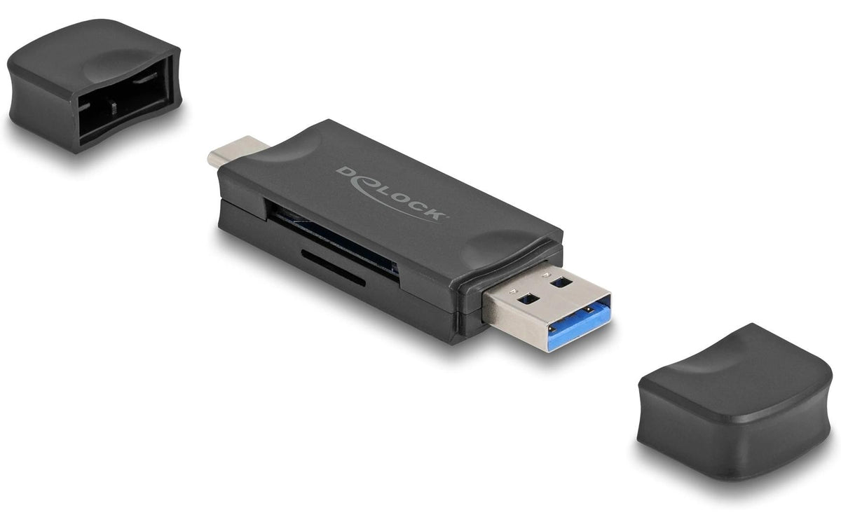 Delock USB-C und A Card Reader, 5Gbps
