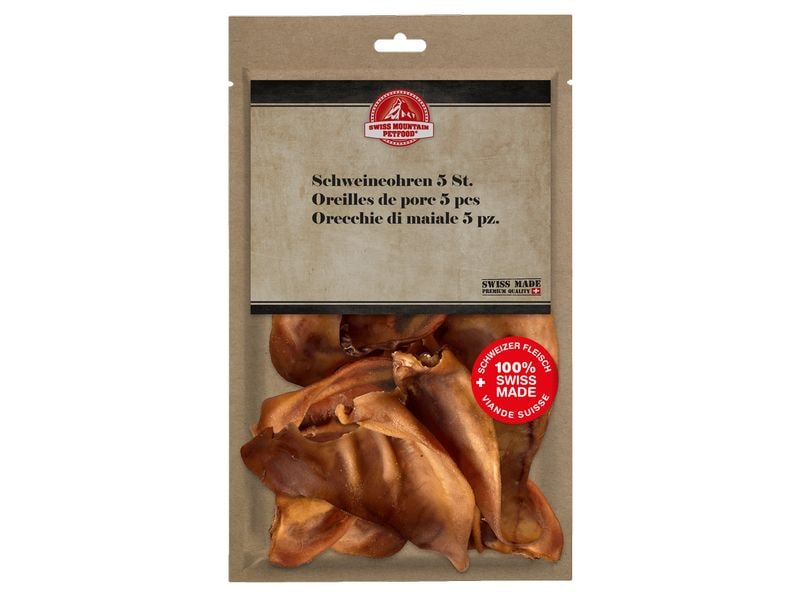Swiss Mountain Petfood | Schweineohren 5 Stk.