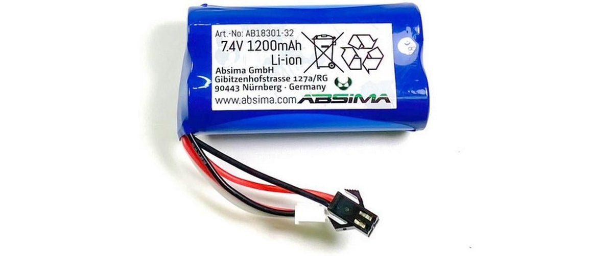 Absima Li-Ion Battery Pack (7.4 1200mAh)