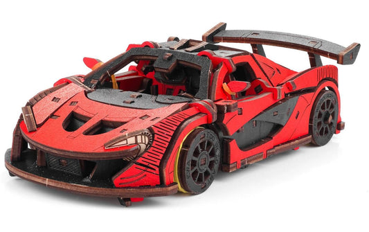 EWA Rennwagen 3D Holzbausatz Rot