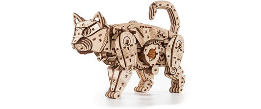 EWA Katze 3D Holzbausatz Natur