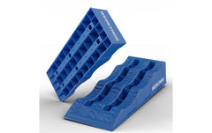 Werkthor | flache Auffahrkeile 2er Set | bis 3 Tonnen Blau