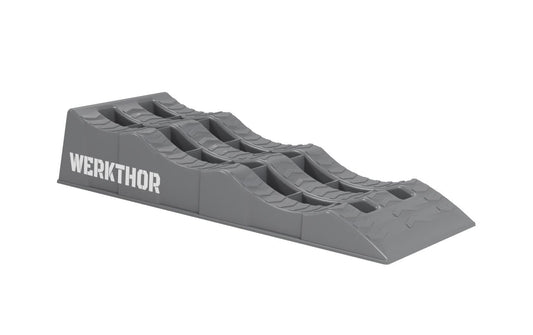 Werkthor | flache Auffahrkeile 2er Set | bis 3 Tonnen Grau
