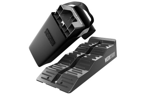 Werkthor | flache Auffahrkeile 2er Set Tasche | bis 5 Tonnen Transporttasche Grau