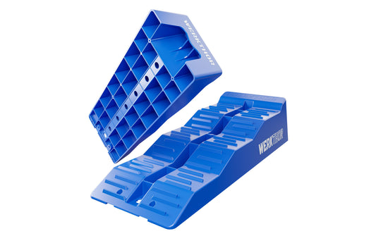 Werkthor | flache Auffahrkeile 2er Set | bis 5 Tonnen Blau