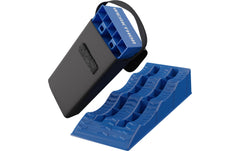 Werkthor | flache Auffahrkeile 2er Set Tasche | bis 3 Tonnen Blau
