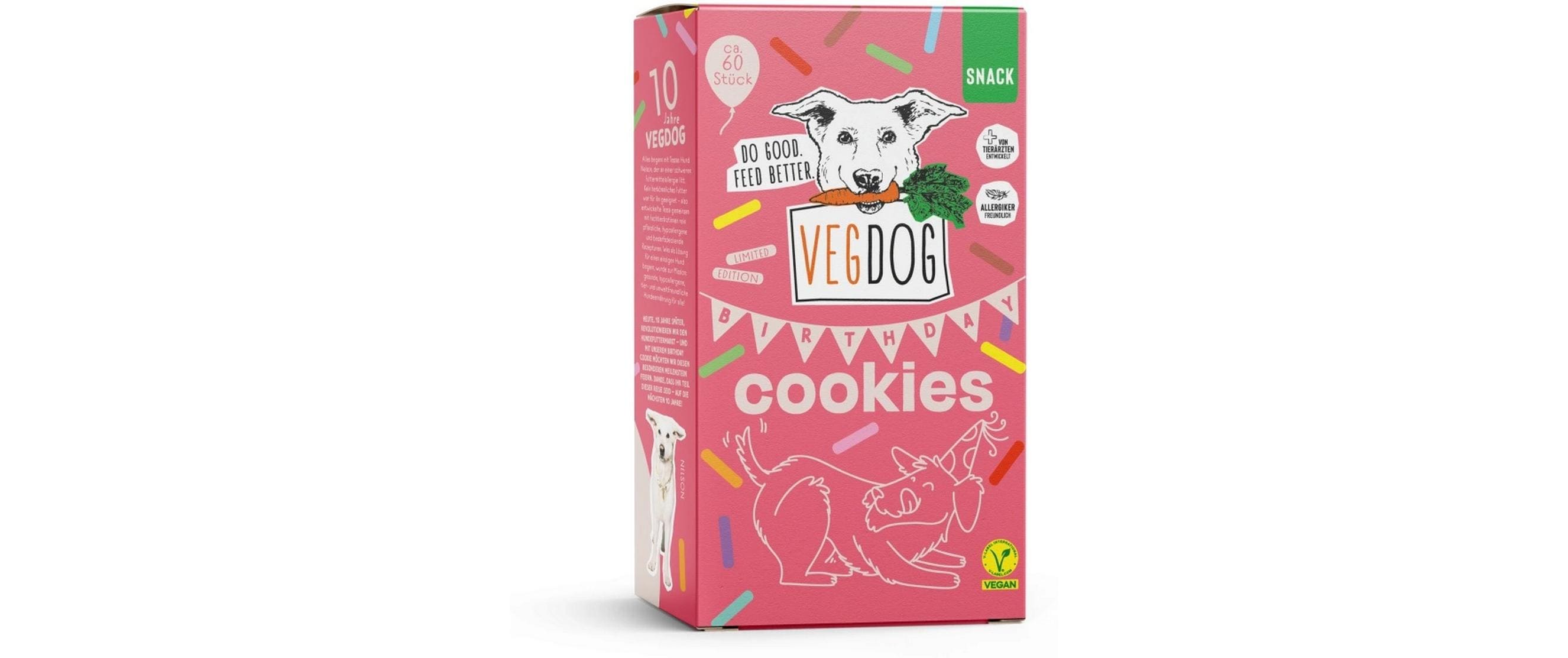 Vegdog Birthday Cookies 400g