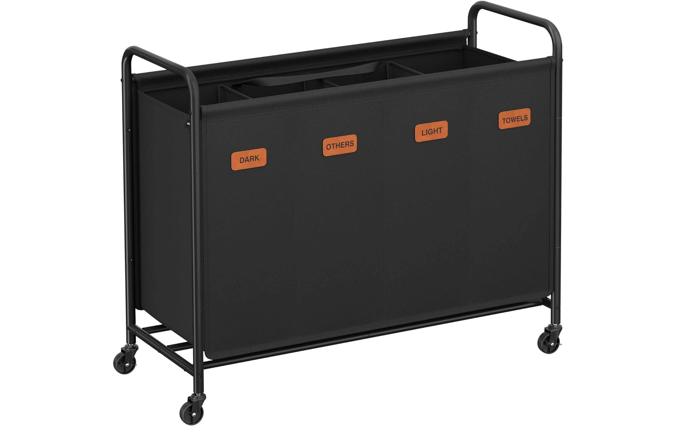 Songmics Wäschekorb mit 4 Fächern, 200L