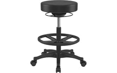 Songmics | Hocker | Farbe: schwarz, Höhe: 59.5-81 cm