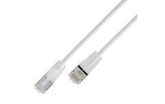 SLIM Patchkabel: U/UTP, 15cm, weiss