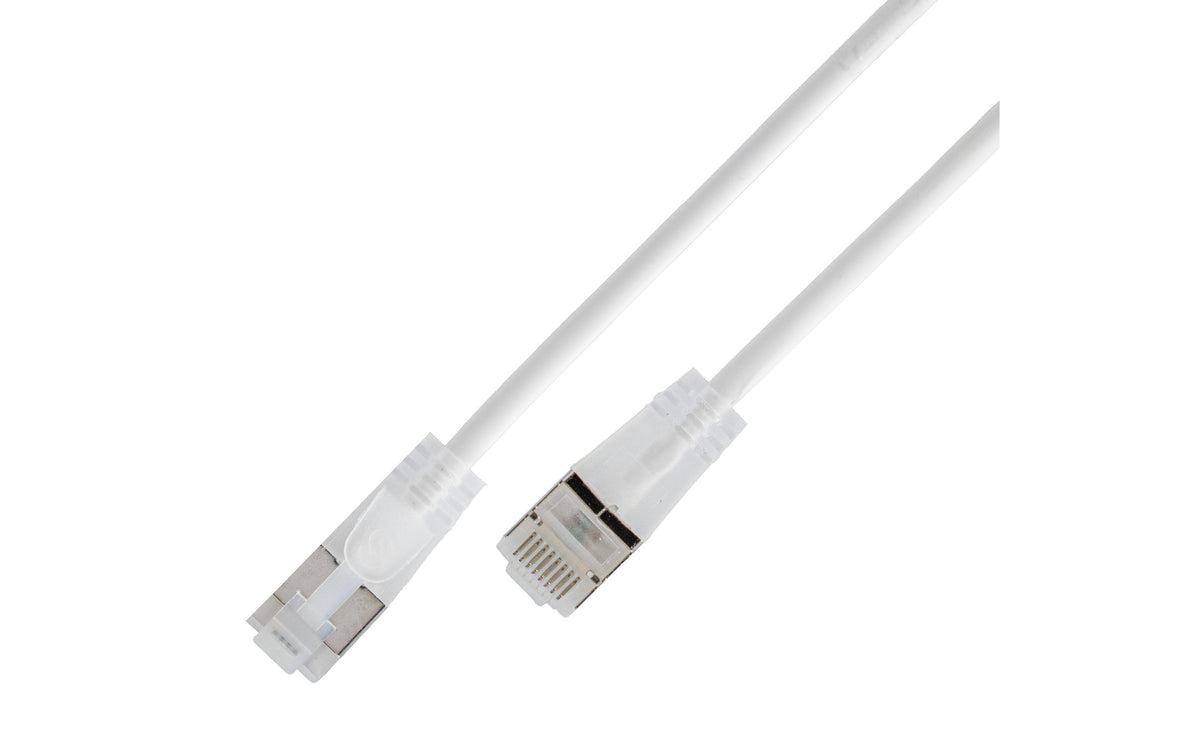 SLIM Patchkabel: U/FTP, 3m, weiss