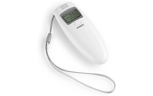 EASYmaxx Alkoholtester LCD-Display 3V weiss