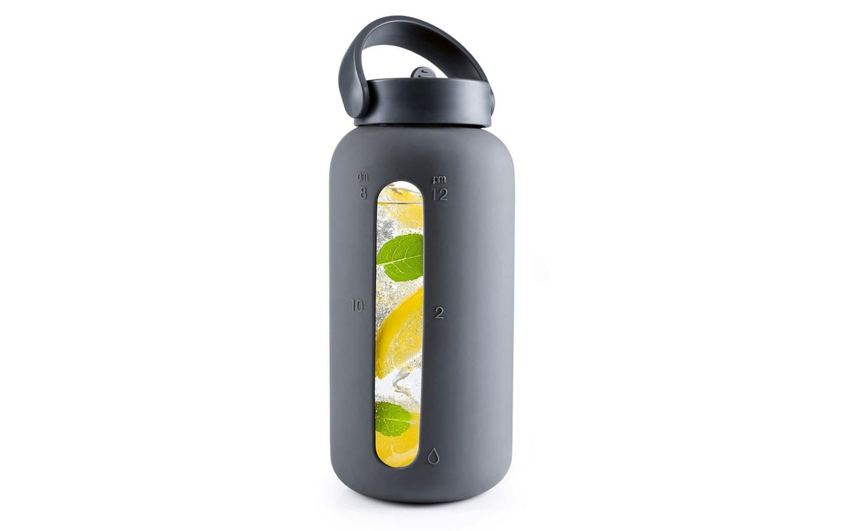 GOURMETmaxx Glas Trinkflasche 800ml