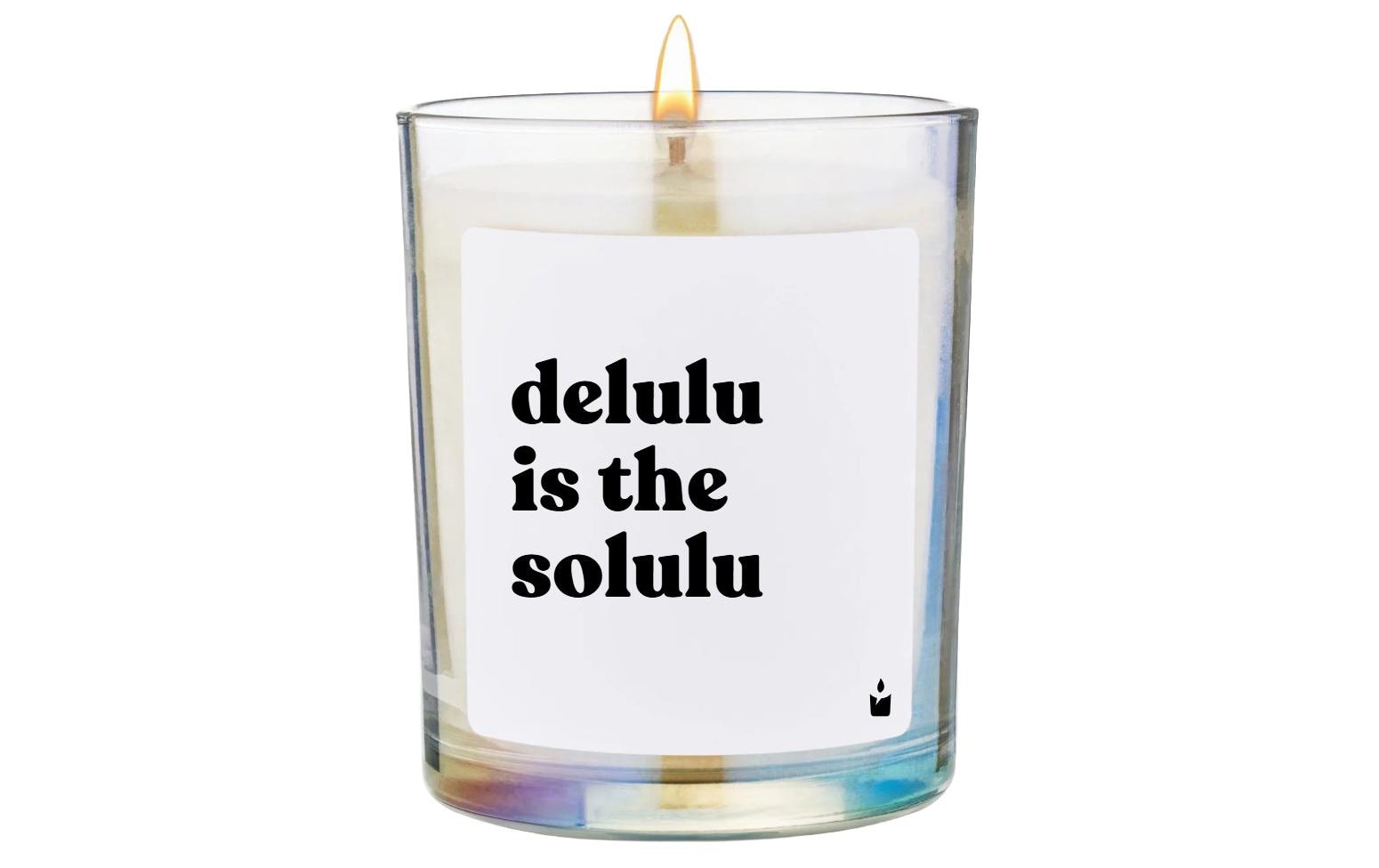 ChattyCandles Duftkerze delulu is the