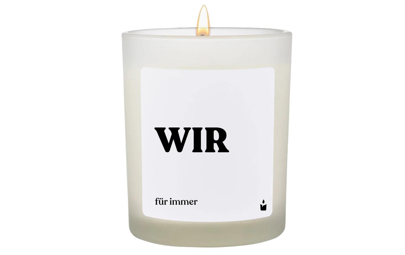 ChattyCandles Duftkerze Wir - für immer