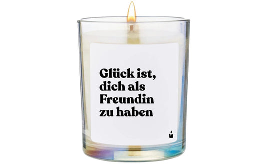 ChattyCandles Duftkerze Glück ist, dich als