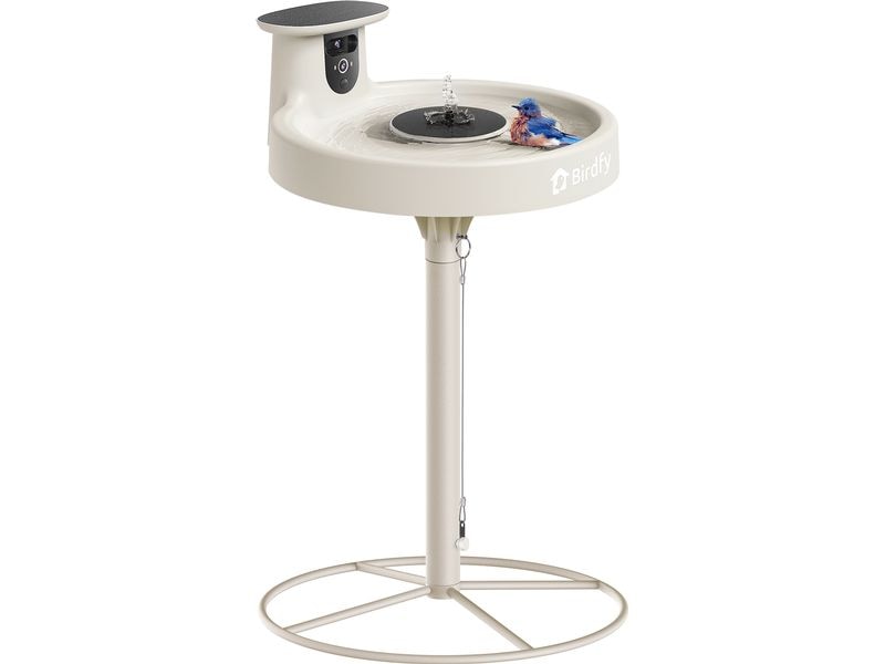 Birdfy | Intelligentes Vogelbad mit Kamera | Solarbetrieben, KI & Video Vogelerkennung
