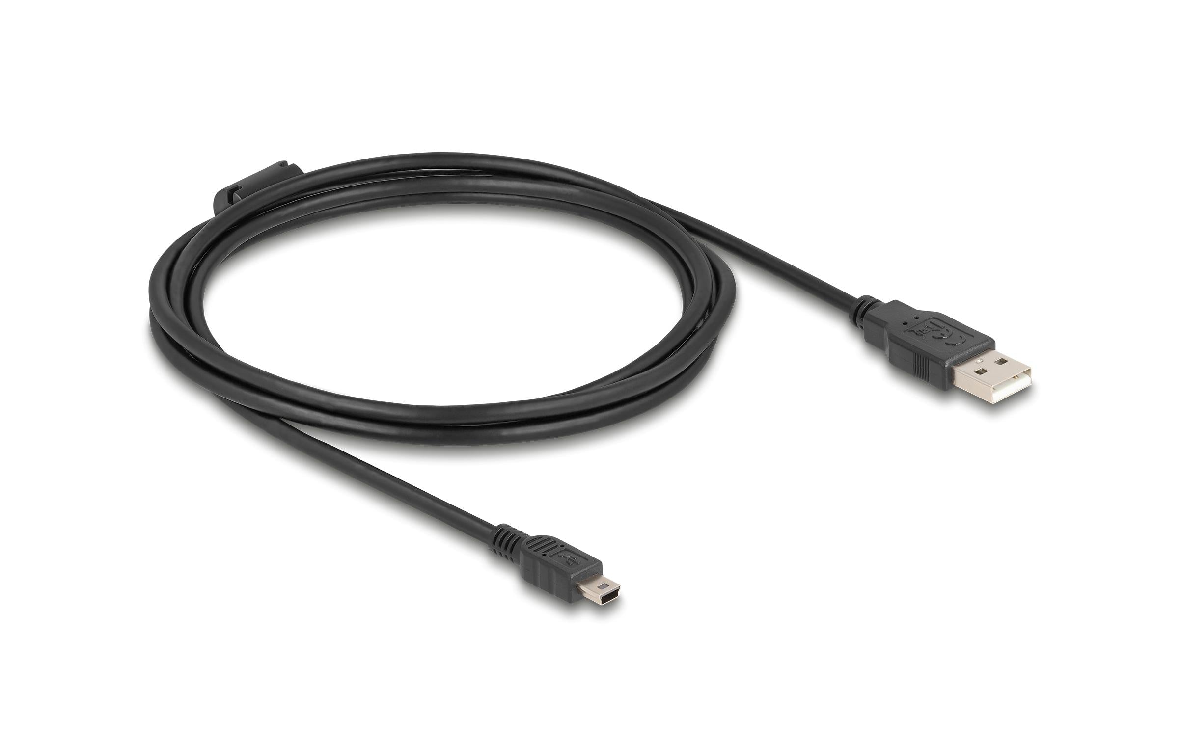 Delock USB2 Kabel A-MiniB, 2.0m, schwarz