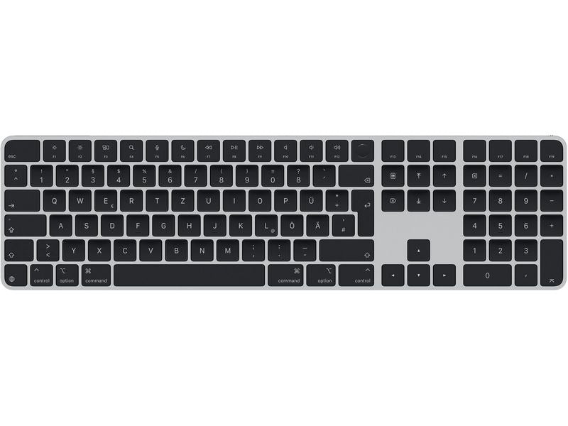 Apple | Magic Keyboard NUM Schwarz DE Layout | Bluetooth Keyboard mit Touch ID, DE