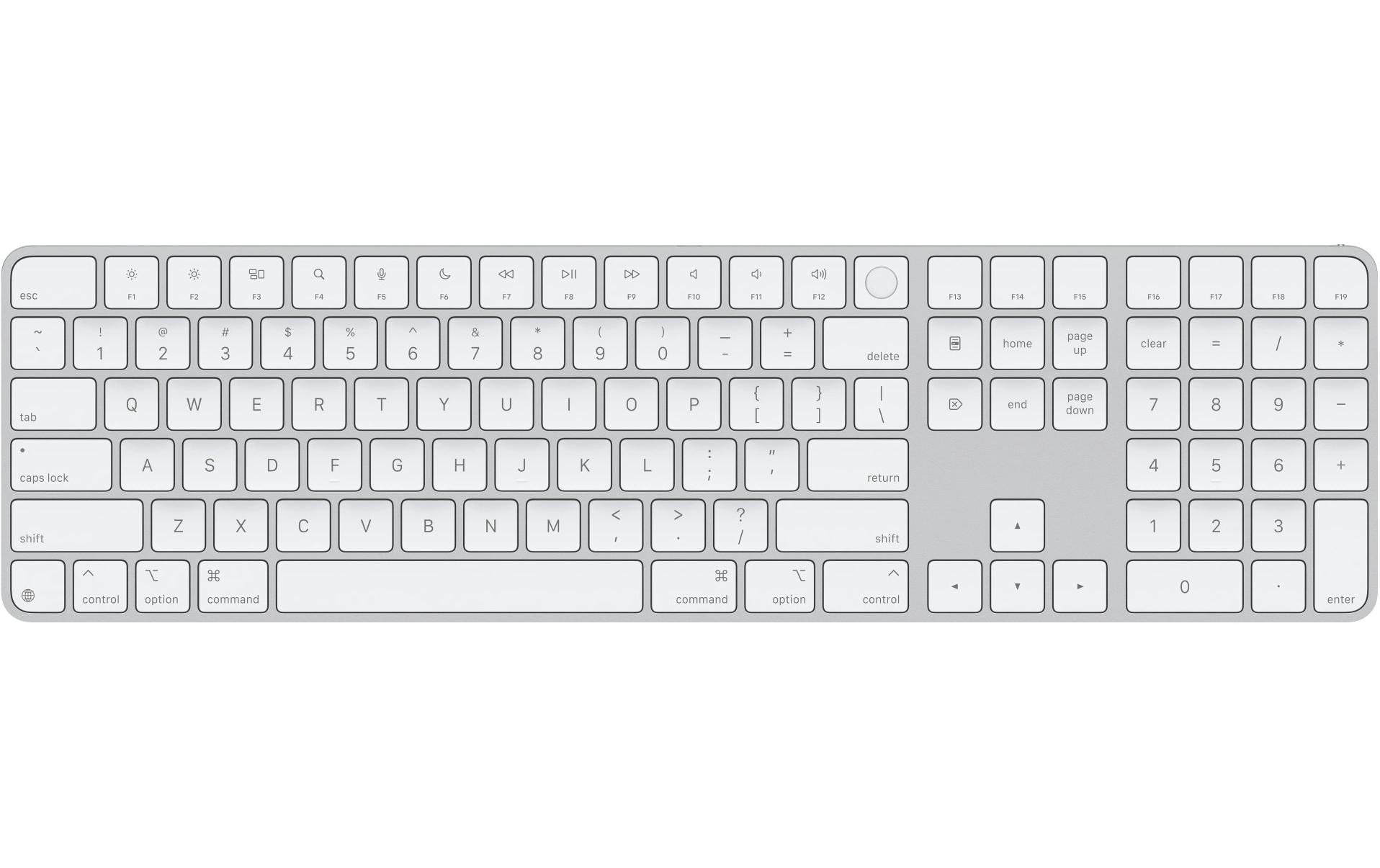 Apple Magic Keyboard NUM Weiss US Layout