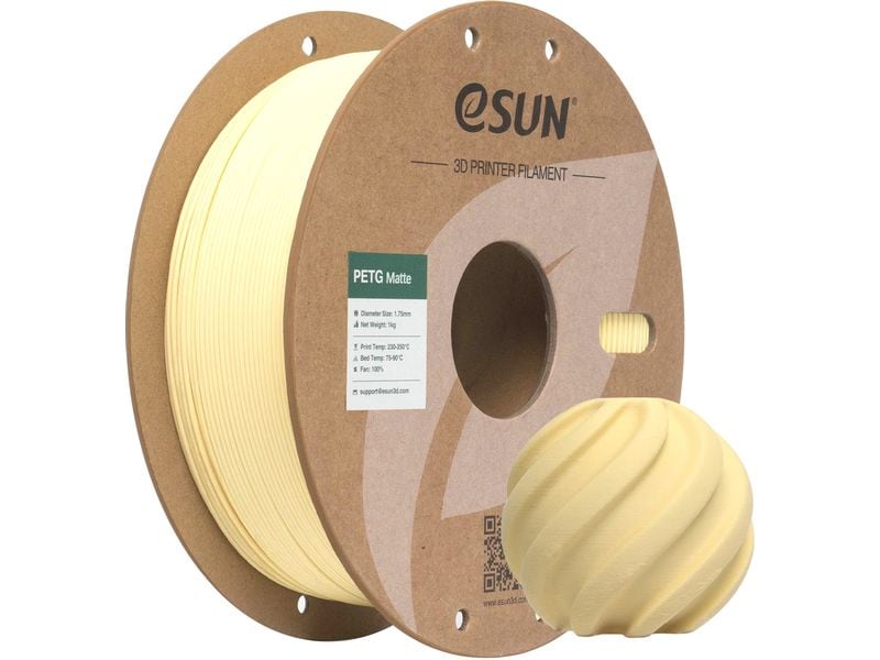 eSun | Filament PETG Almond Gelb Matt | 1.75mm, 1kg