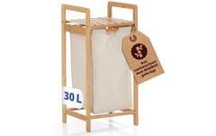 Lumaland Wäschekorb Bambus Beige