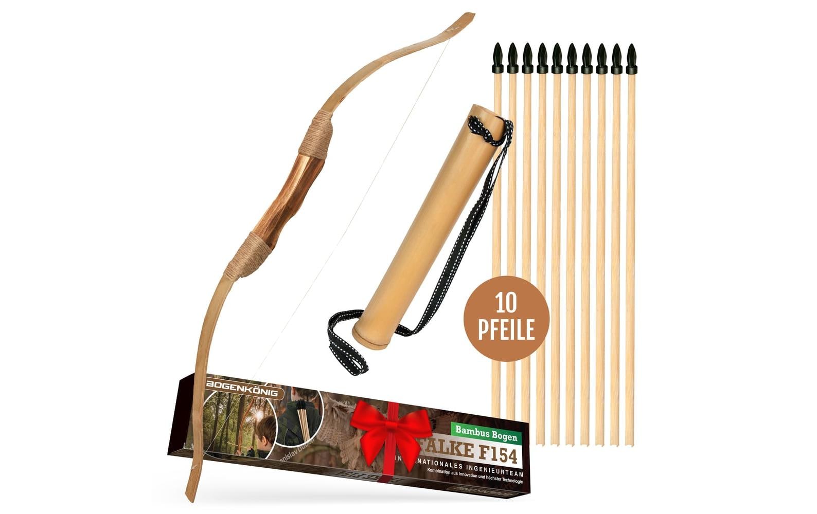 Bogenkönig Bogenschiess-Set 10-tlg. Holz