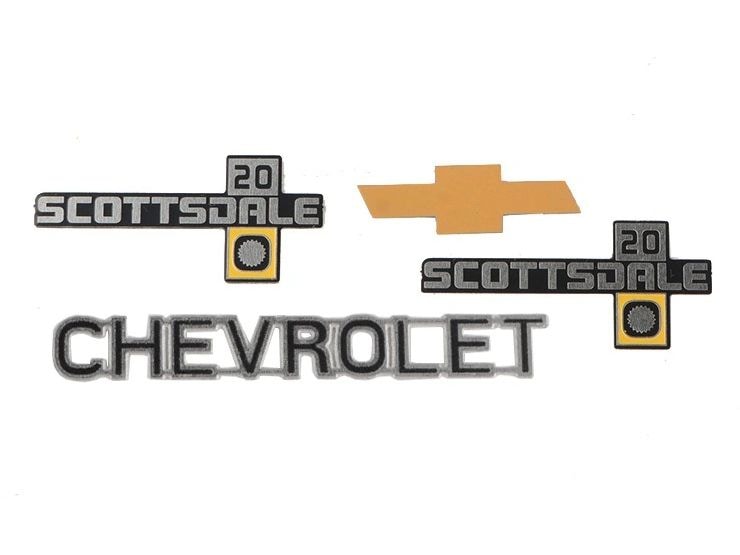 RC4WD | Metal Emblem Set K20 | Chevrolet Scottsdale